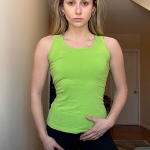 lime Green activewear Tank Top